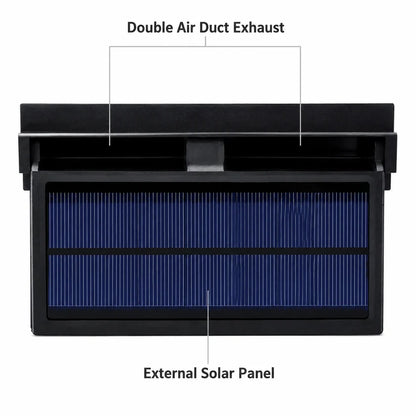 ⏳Time-Limited Special⏰Solar Powered Car Exhaust Fan– Dual Turbo Ventilation & Temperature Display☀️