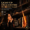Light-Up Dragon Fire Bookshelf Lamp