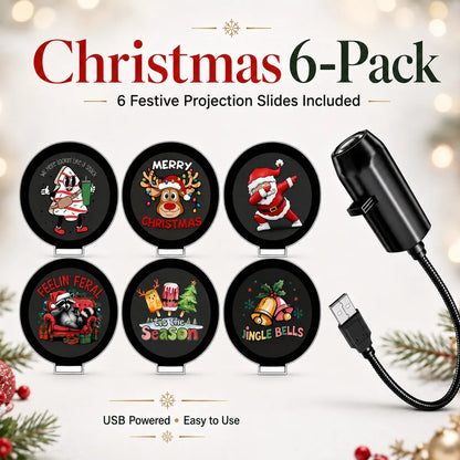 🎄👻 ✨ Plug & Play HD Holiday Projector for Christmas & Halloween Decor