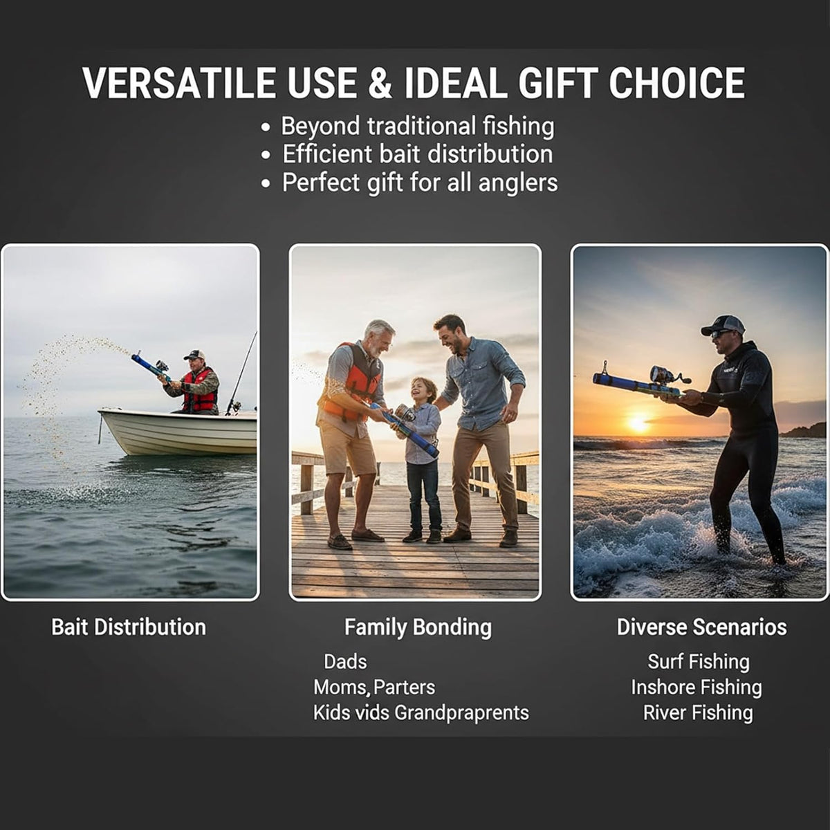 Catapult fishing rod + reel kit