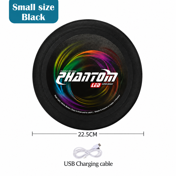 LED Flying Disc with 13 Dynamic Light Modes