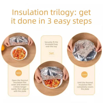 🔥HOT SALE 49% OFF🥘🍽️Aluminum Foil Heat-Retaining Cover – Keep Food Warm & Fresh✨