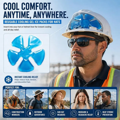 🧊Reusable Cooling Gel Ice Packs for Hats