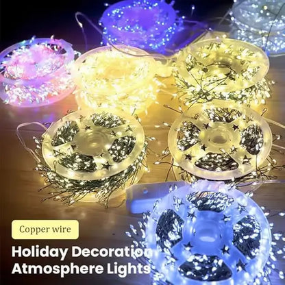 🎁LED Copper Wire Firecracker Light String