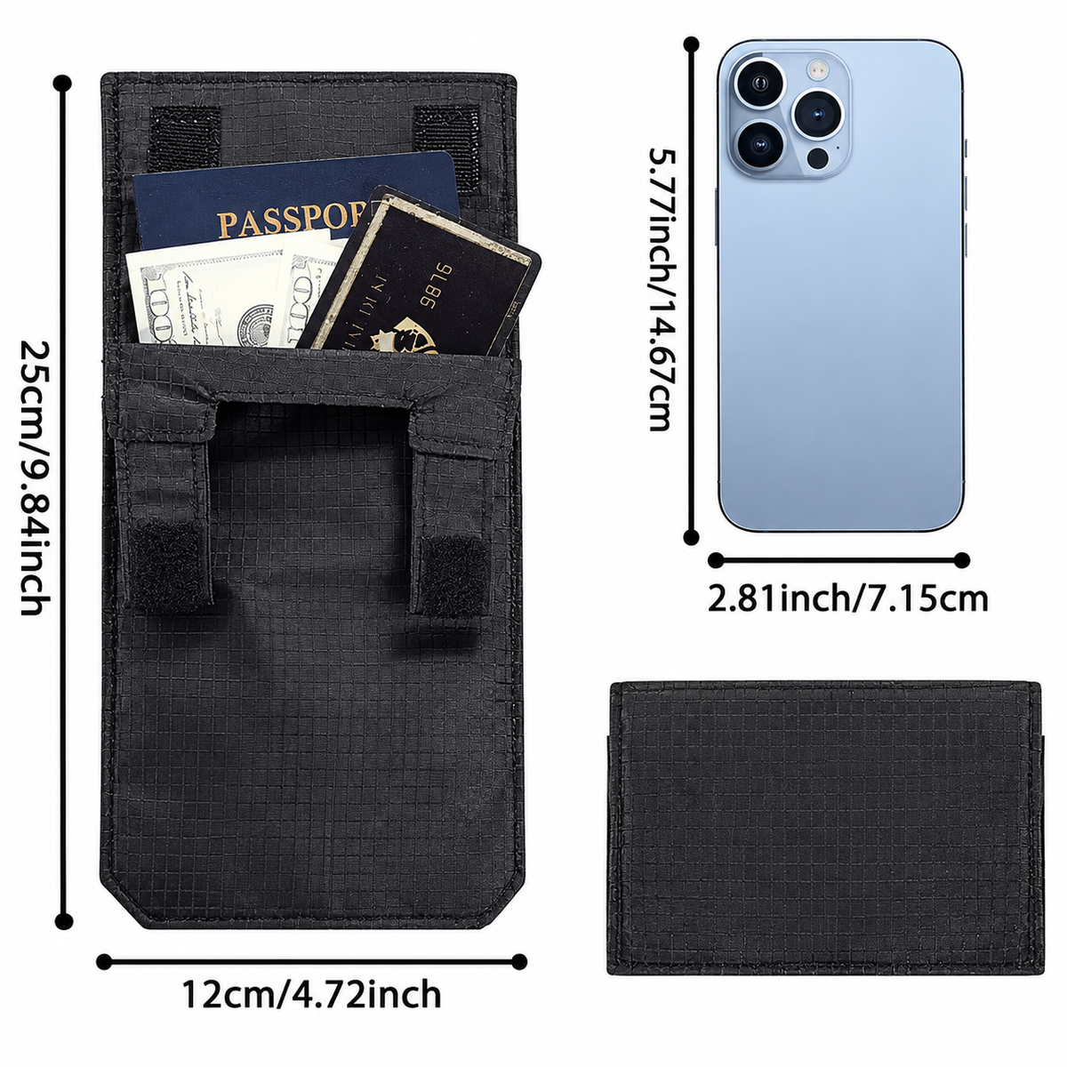 Hidden Travel Money Belt Wallet