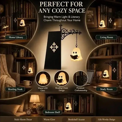 👻Bookshelf Decor Light Warm LED Hanging Lantern