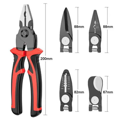 🔥 Multifunctional 5-in-1 Interchangeable Head Pliers Tool Set 🔧