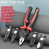 🔥 Multifunctional 5-in-1 Interchangeable Head Pliers Tool Set 🔧