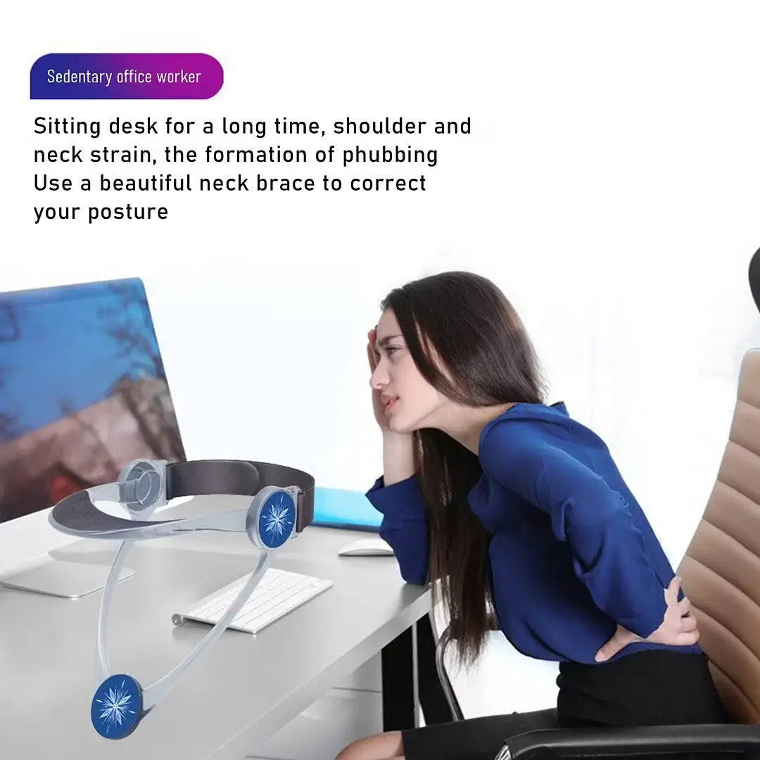360° Adjustable Cervical Neck Brace Support with Ergonomic Chin Rest