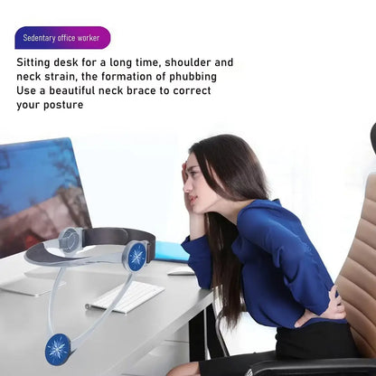 360° Adjustable Cervical Neck Brace Support with Ergonomic Chin Rest
