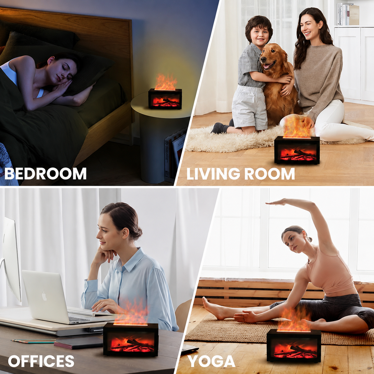Colorful Flame Fireplace Aroma Diffuser