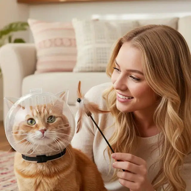 Cat Muzzle Ball For Grooming, Meowing, Or Biting