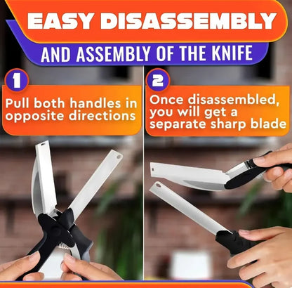 ✂️ 50% OFF 2-in-1 Kitchen Scissors – Heavy-Duty Food Cutter with Built-In Cutting Board