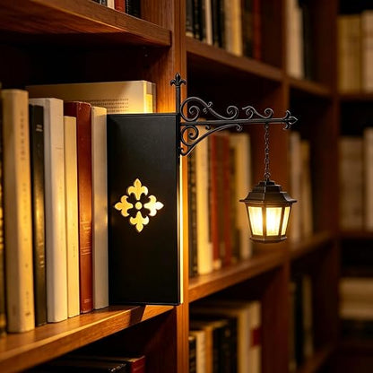 👻Bookshelf Decor Light Warm LED Hanging Lantern