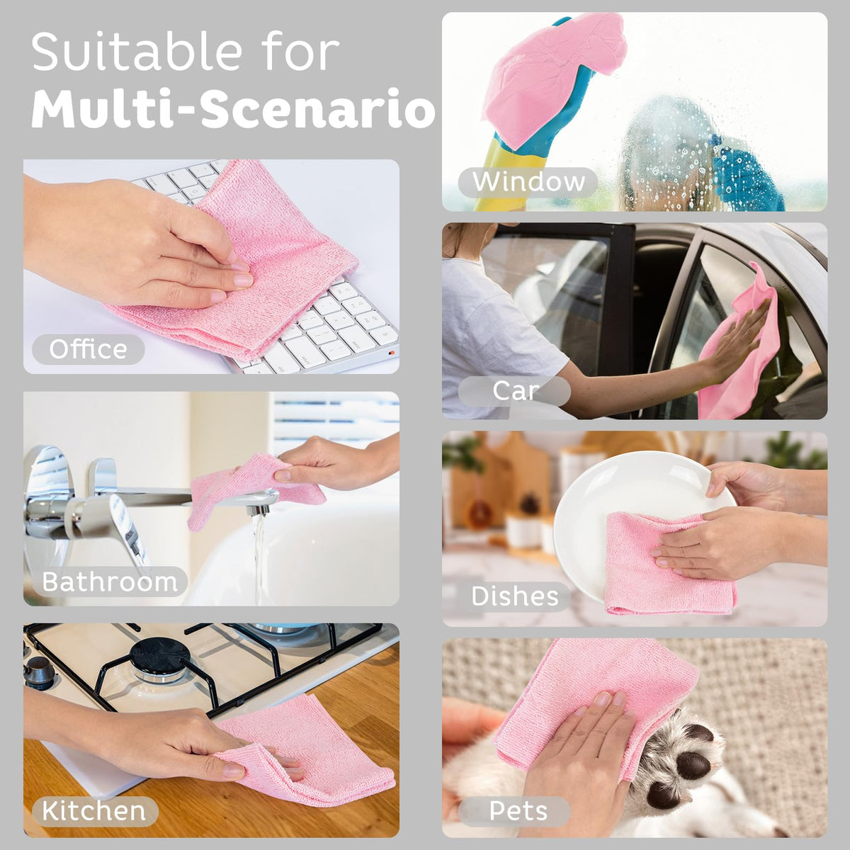 ♻️Reusable Microfiber Paper Towels Roll🧻