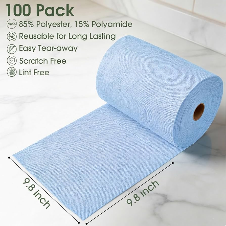 ♻️Reusable Microfiber Paper Towels Roll🧻