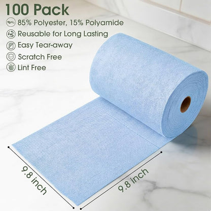 ♻️Reusable Microfiber Paper Towels Roll🧻