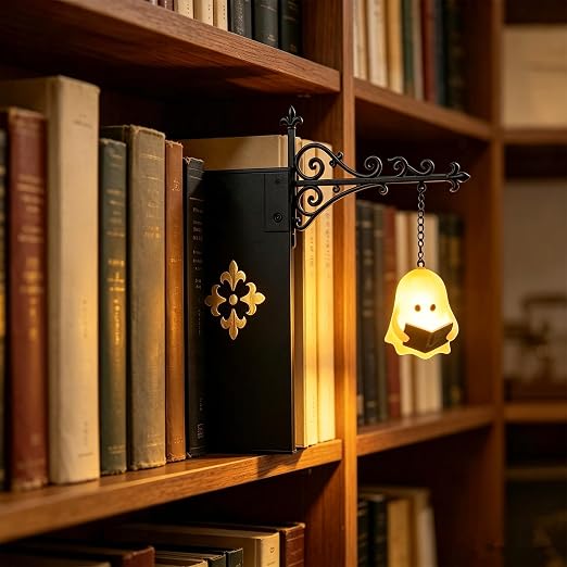 👻Bookshelf Decor Light Warm LED Hanging Lantern