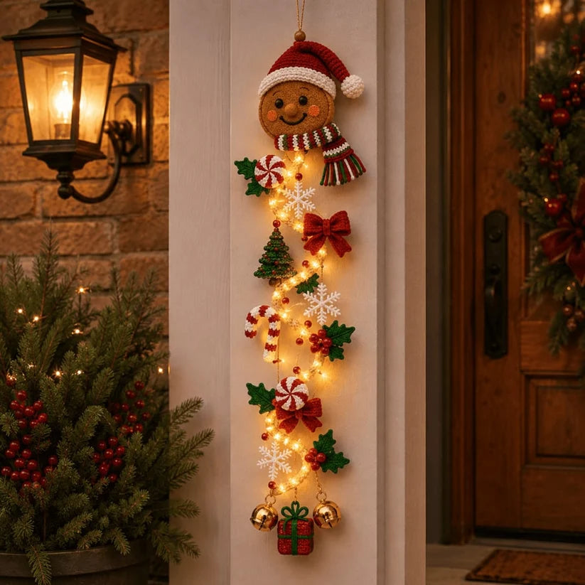 🎄MerryCascade Glowing Christmas Door Hanger