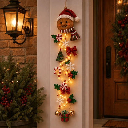 🎄MerryCascade Glowing Christmas Door Hanger