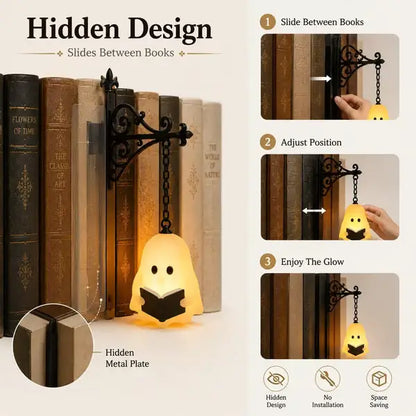 👻Bookshelf Decor Light Warm LED Hanging Lantern