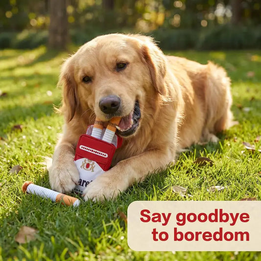Cuddle Ciggy Plush Cigarette Dog Toy