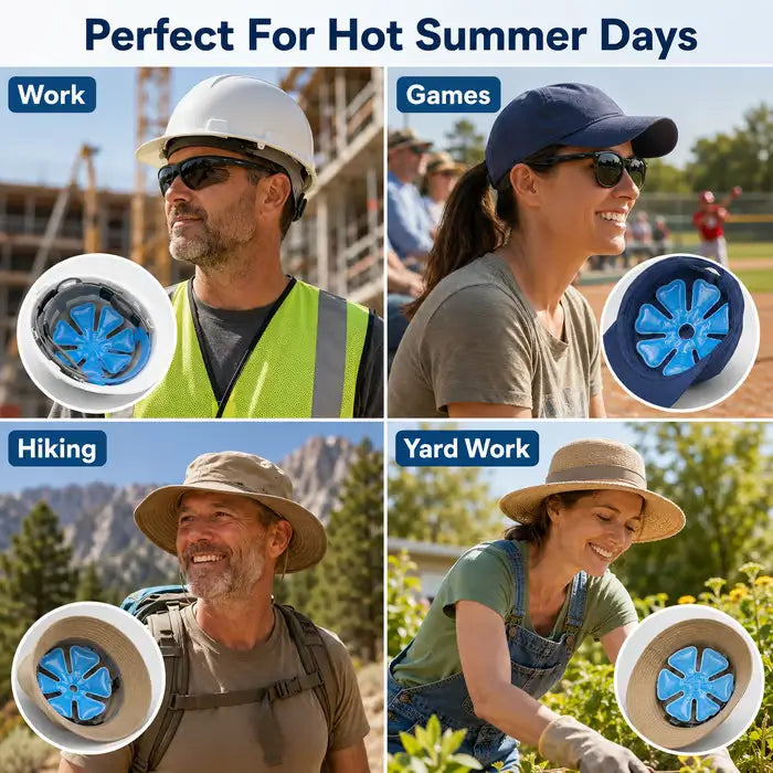 🧊Reusable Cooling Gel Ice Packs for Hats