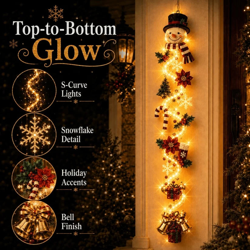 🎄MerryCascade Glowing Christmas Door Hanger