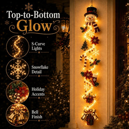 🎄MerryCascade Glowing Christmas Door Hanger