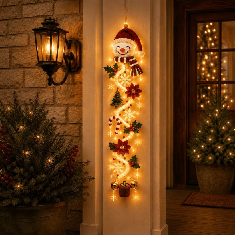 🎄MerryCascade Glowing Christmas Door Hanger
