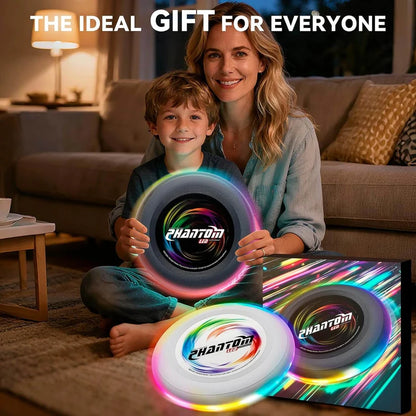 LED Flying Disc with 13 Dynamic Light Modes