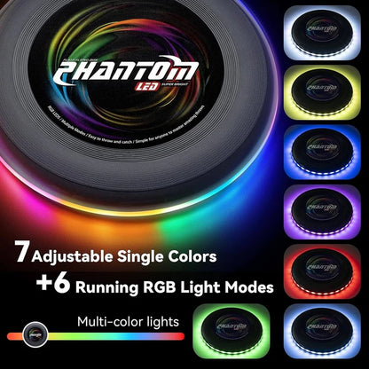 LED Flying Disc with 13 Dynamic Light Modes