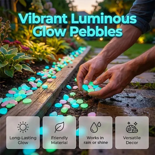 💥LAST DAY SALE 50%OFF💥🌈Colorful Glow-in-the-Dark Garden Stones