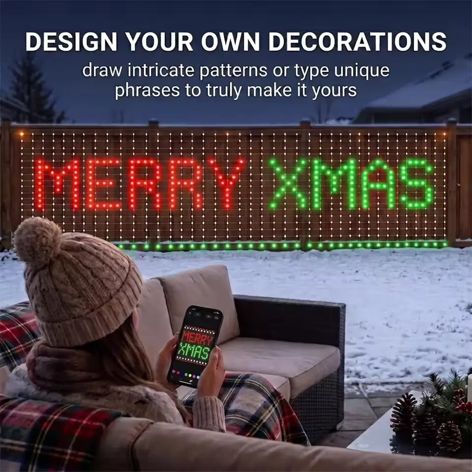 Integrated RGB Pixel Net Light Mesh