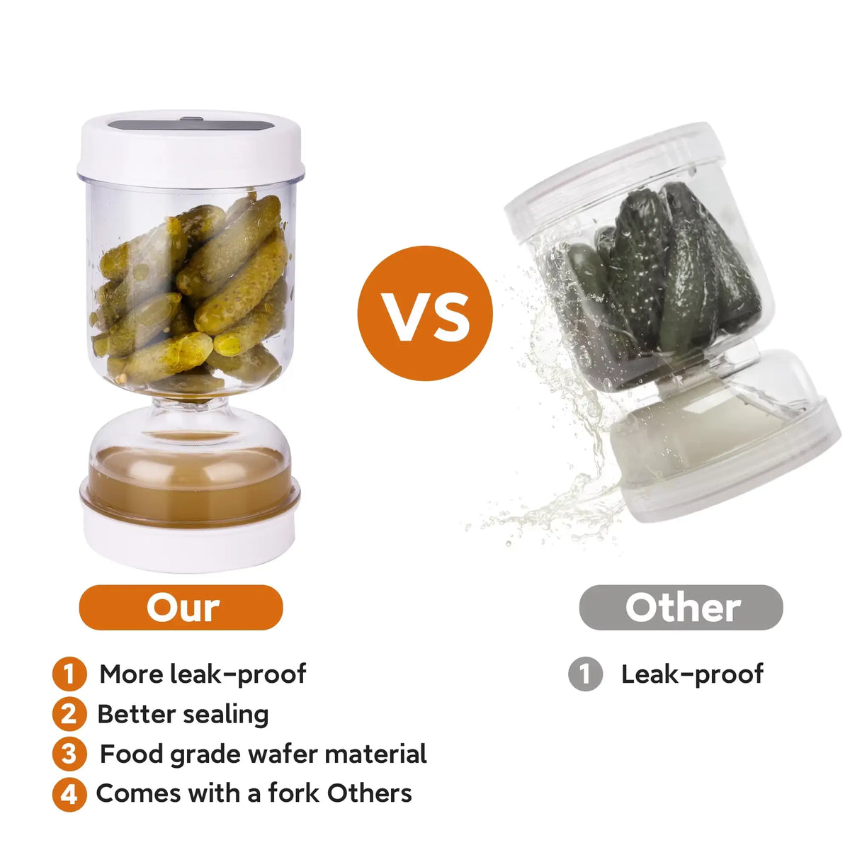 Pickle & Olive Separator Storage Jar
