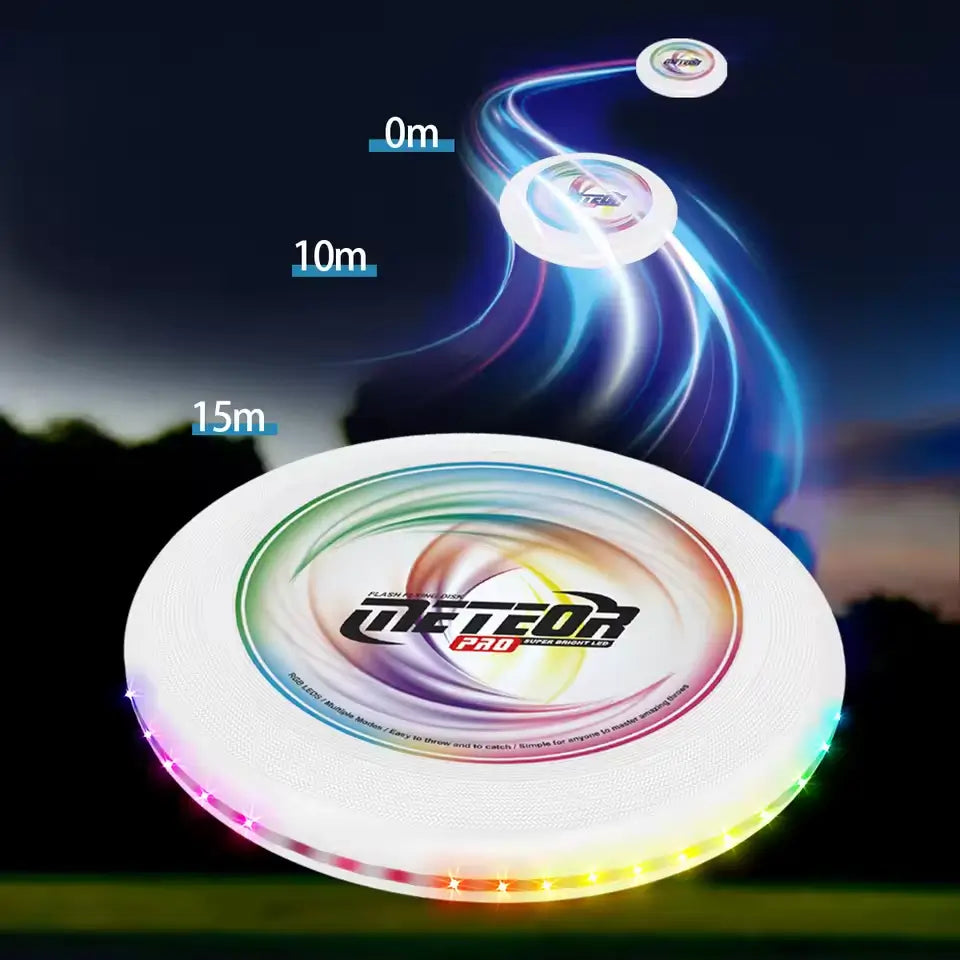 LED Flying Disc with 13 Dynamic Light Modes