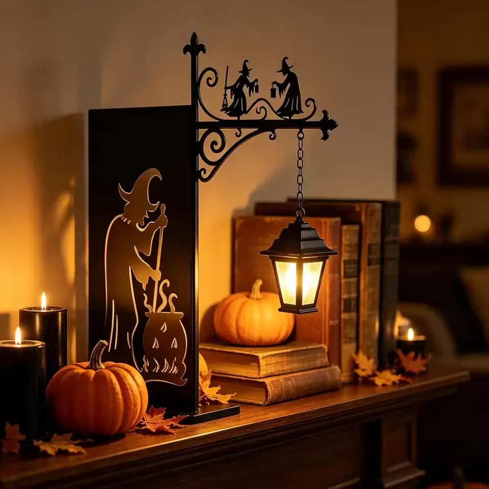 👻Bookshelf Decor Light Warm LED Hanging Lantern