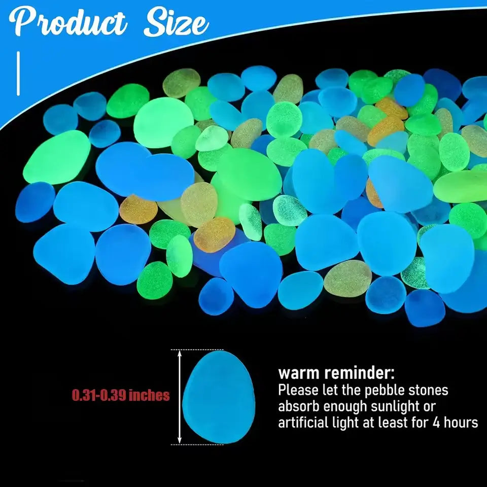 💥LAST DAY SALE 50%OFF💥🌈Colorful Glow-in-the-Dark Garden Stones