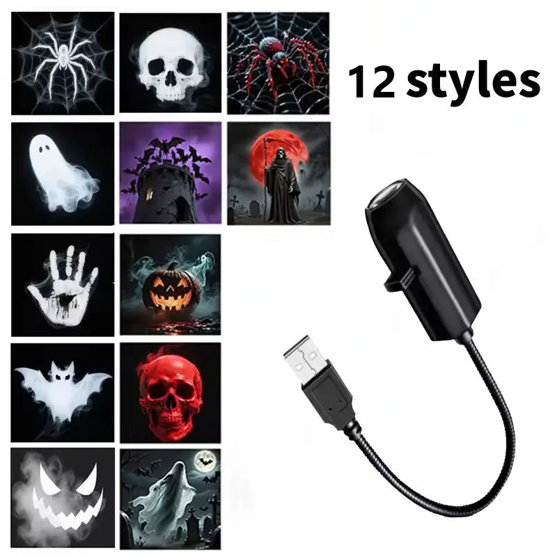 🎄👻 ✨ Plug & Play HD Holiday Projector for Christmas & Halloween Decor