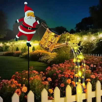 🎅Santa Watering Can Light – Brighten Your Garden with Holiday Magic!✨