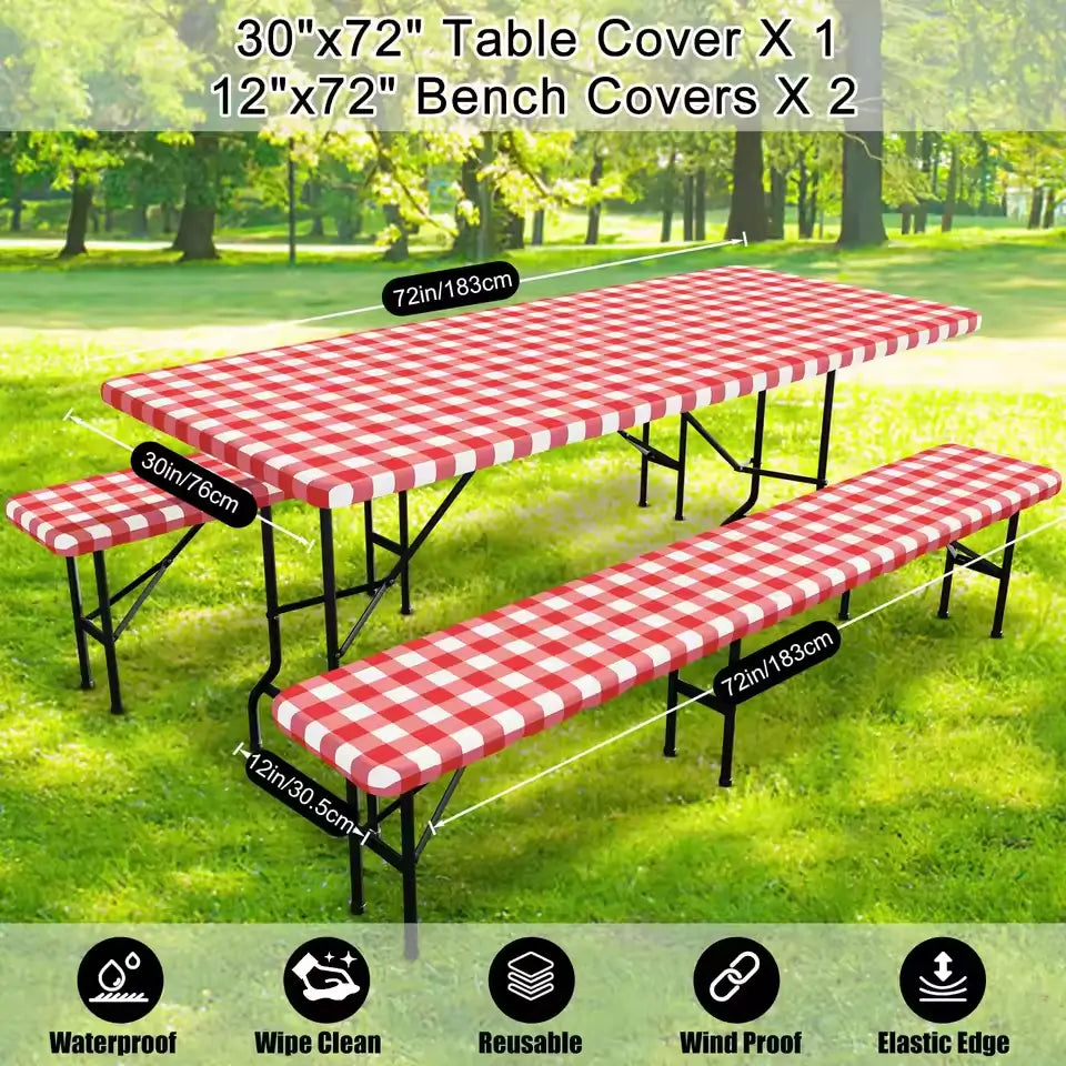 Waterproof Picnic Table Cover Set