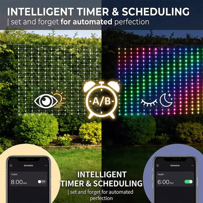 Integrated RGB Pixel Net Light Mesh