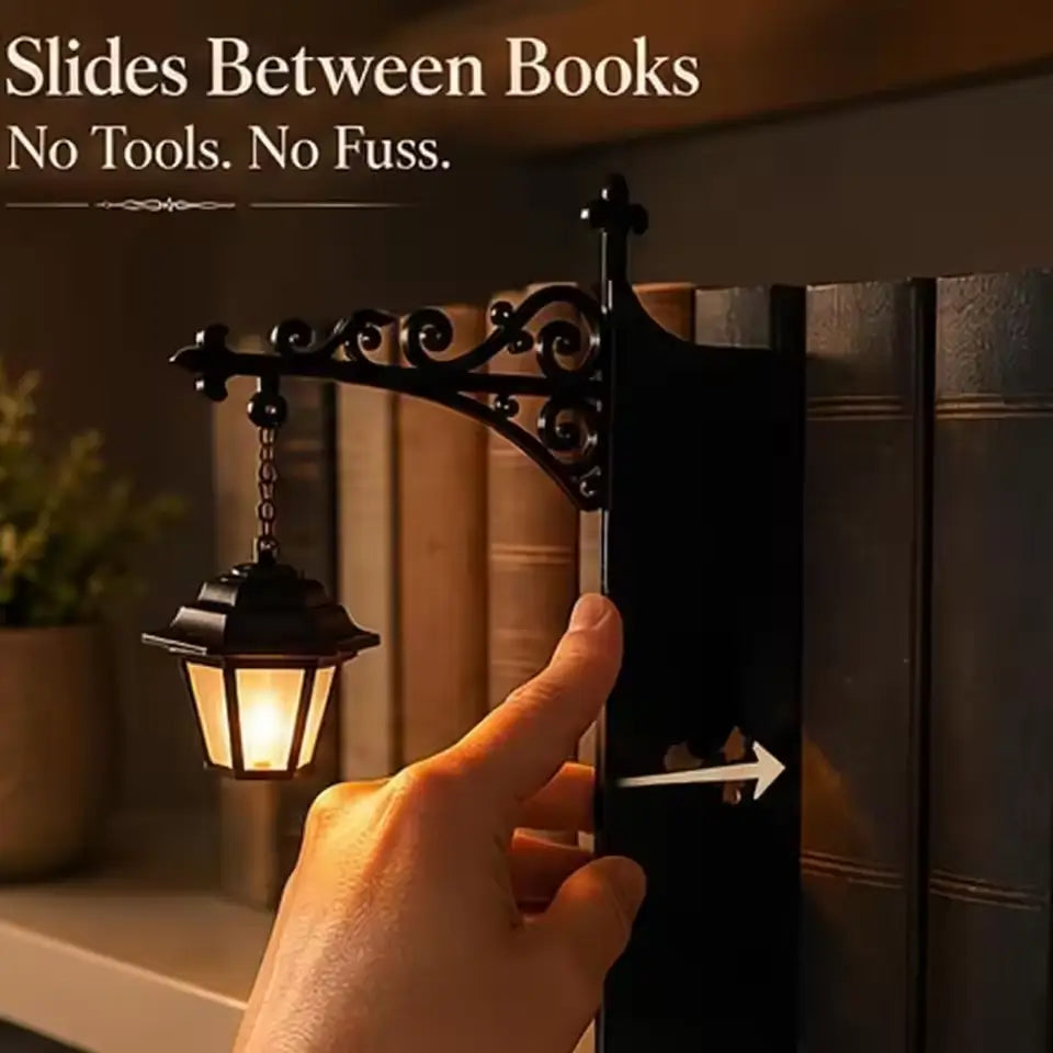 👻Bookshelf Decor Light Warm LED Hanging Lantern