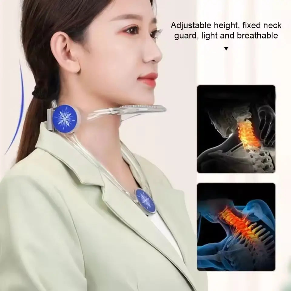 360° Adjustable Cervical Neck Brace Support with Ergonomic Chin Rest