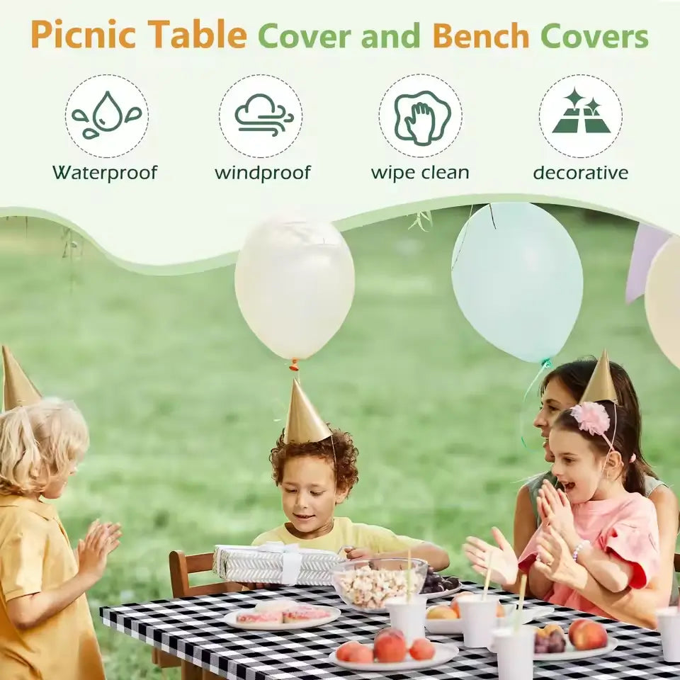 Waterproof Picnic Table Cover Set