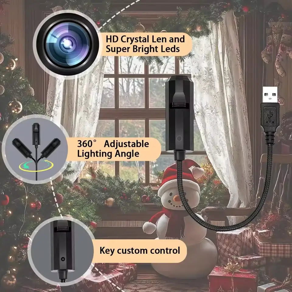 🎄👻 ✨ Plug & Play HD Holiday Projector for Christmas & Halloween Decor