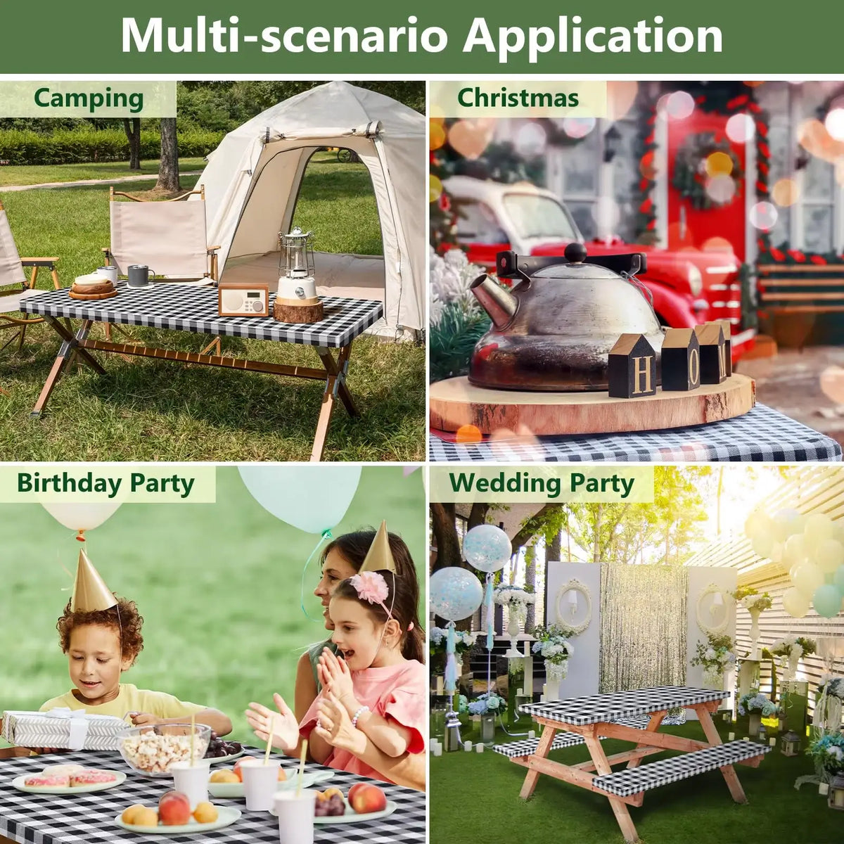 Waterproof Picnic Table Cover Set