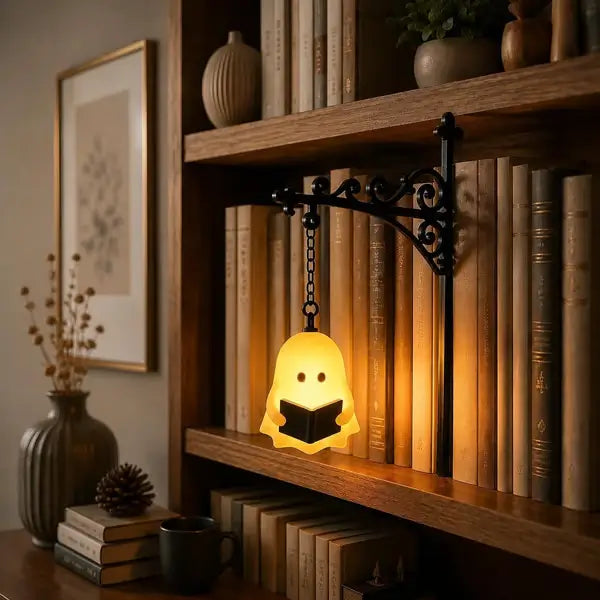 👻Bookshelf Decor Light Warm LED Hanging Lantern