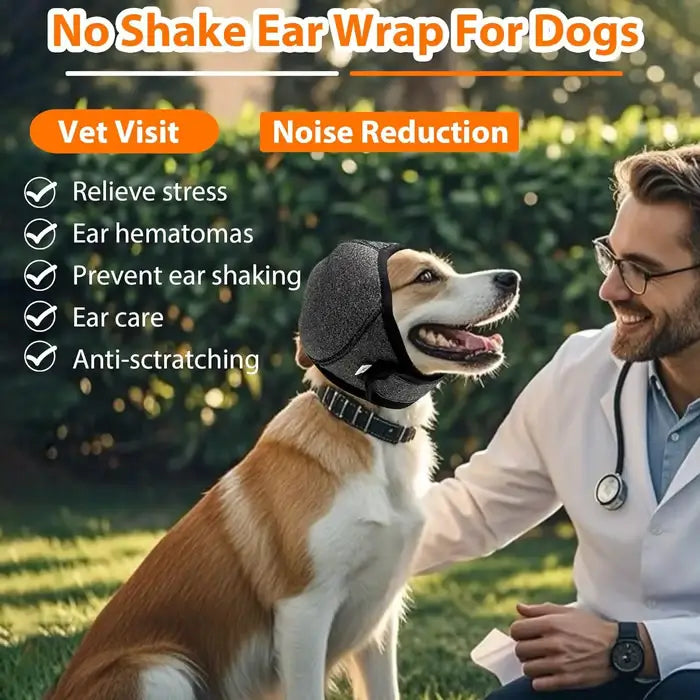 Dog Calming Hoodie Ear Wraps 🐶🔇