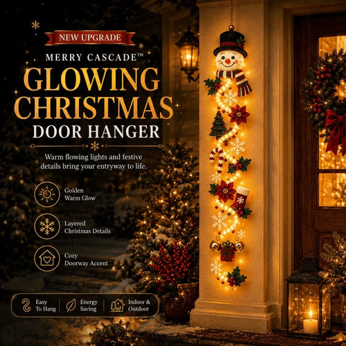 🎄MerryCascade Glowing Christmas Door Hanger